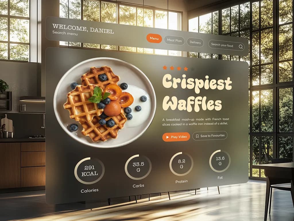 Virtual Cook Room interface